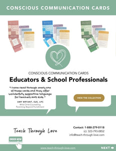 Conscious Communication Cards for Educators